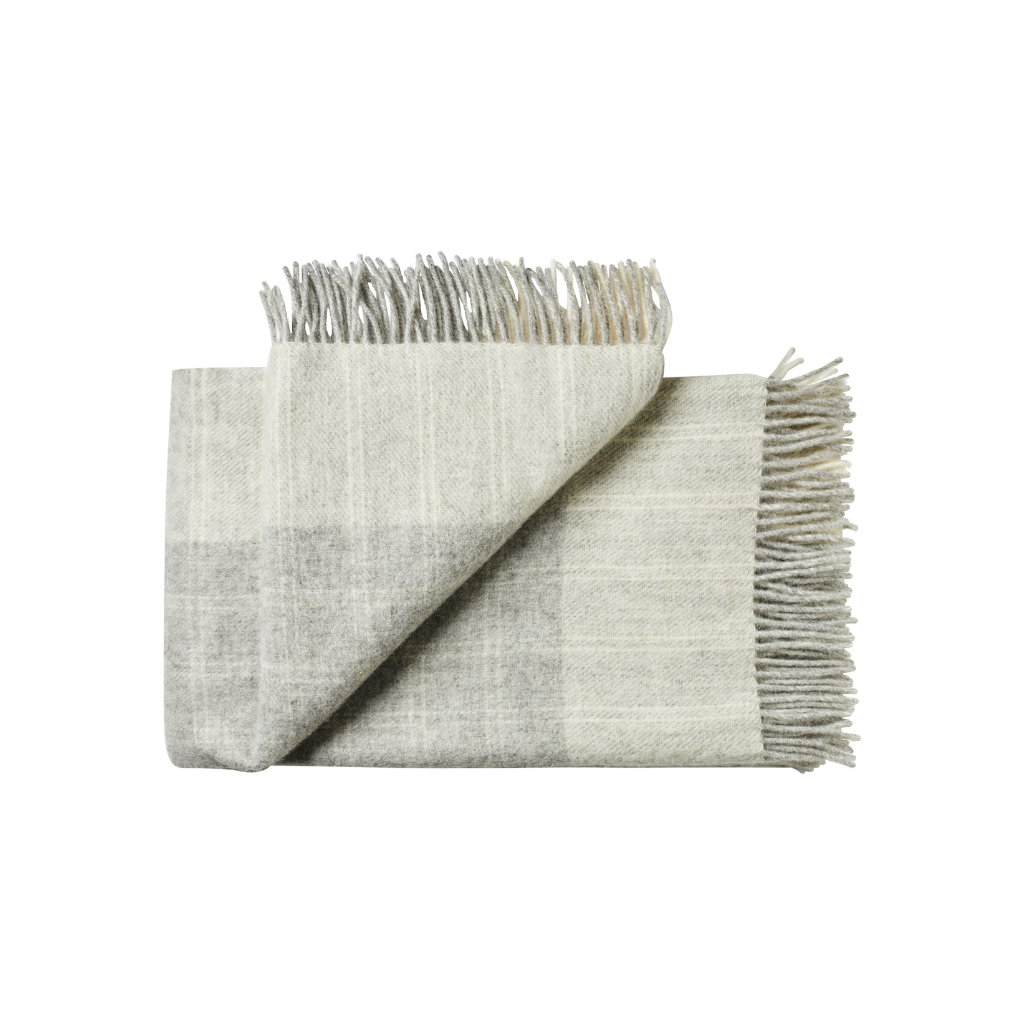 Silkeborg Uldspinderi Bornholm 85 x 130 cm, Light Nordic Grey