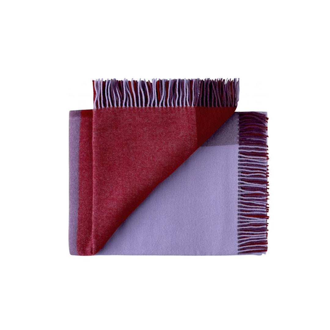 Silkeborg Uldspinderi Miami Wolldecke 130 x 190 cm, Purple Berries