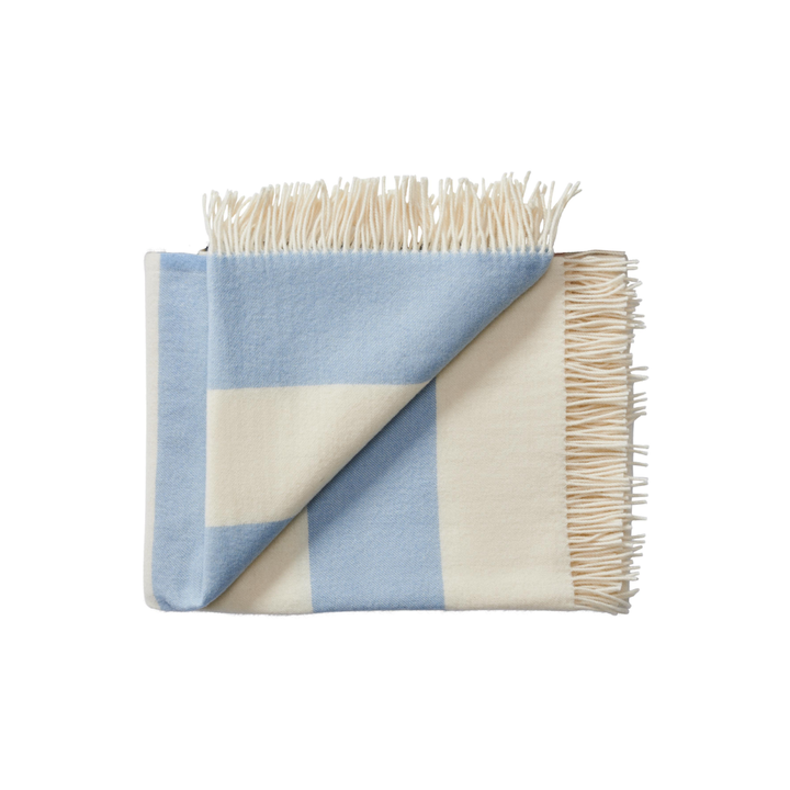Silkeborg Uldspinderi The Sweater Wohndecke 100 x 140 cm, Blau
