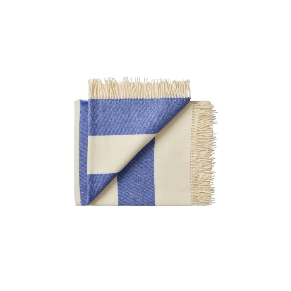 Silkeborg Uldspinderi The Sweater Throw 100x140 cm, Cobalt