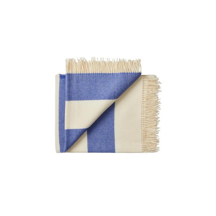 Silkeborg Uldspinderi The Sweater Throw 100x140 cm, Cobalt