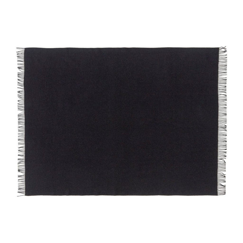 Silkeborg Uldspinderi Athen Uldplaid 130x200 cm, Black