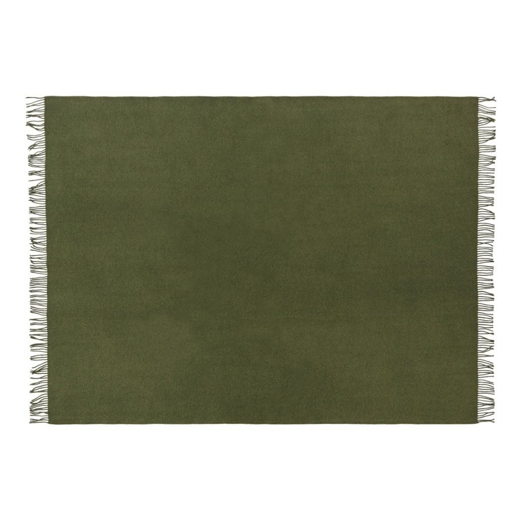 Silkeborg Uldspinderi Athen Uldplaid 130x200 cm, Cypress Green