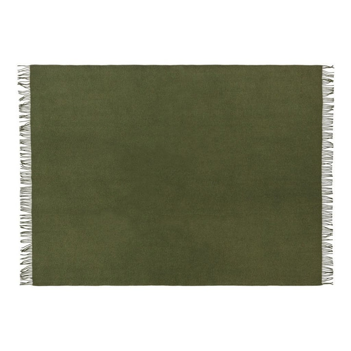Silkeborg Uldspinderi Athen Uldplaid 130x200 cm, Cypress Green