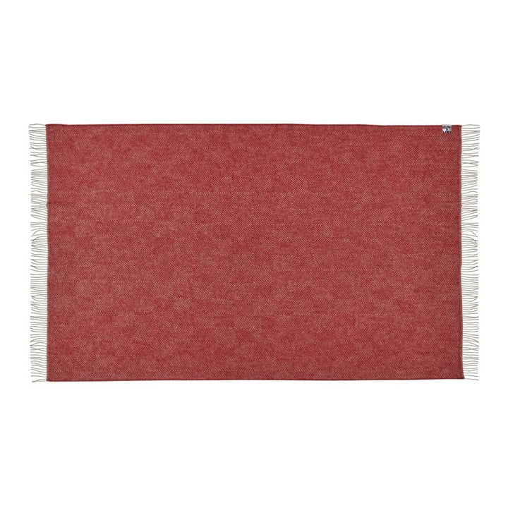 Silkeborg Uldspinderi Fanø Uldplaid 140x240 cm, Granite Red