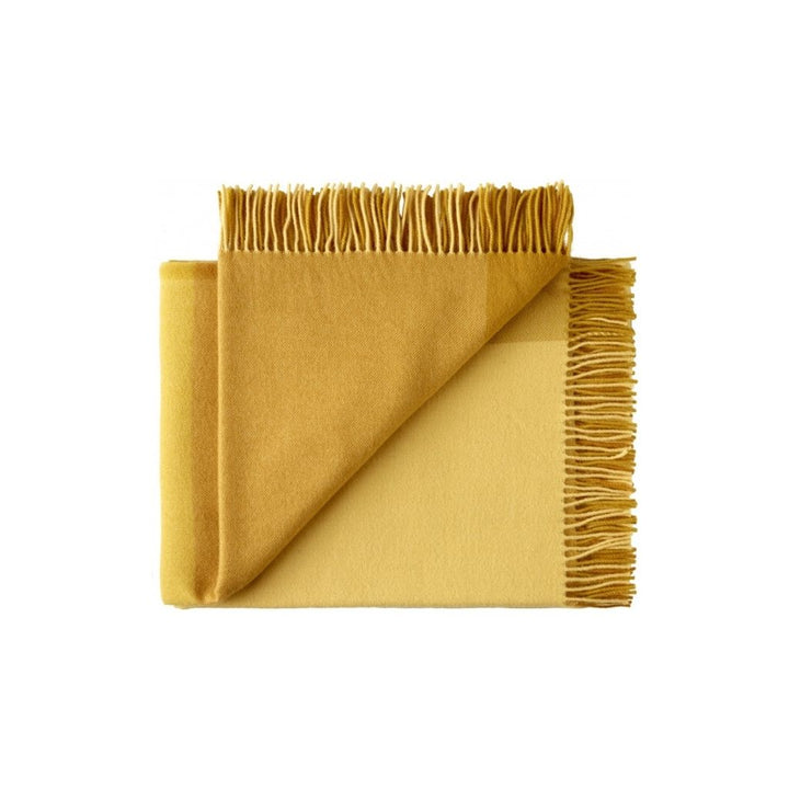 Silkeborg Uldspinderi Miami Uldplaid 130x190 cm, Cornfield Yellow