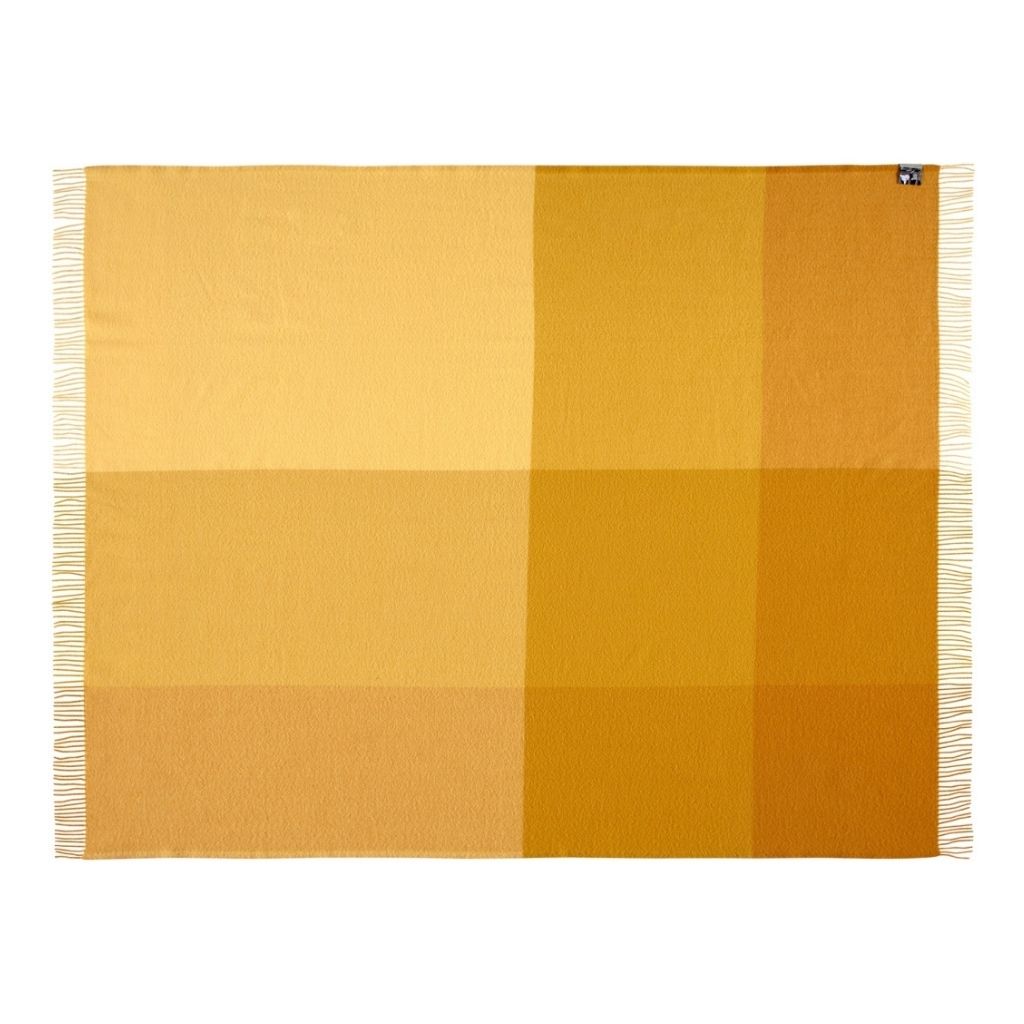 Silkeborg Uldspinderi Miami Uldplaid 130x190 cm, Cornfield Yellow