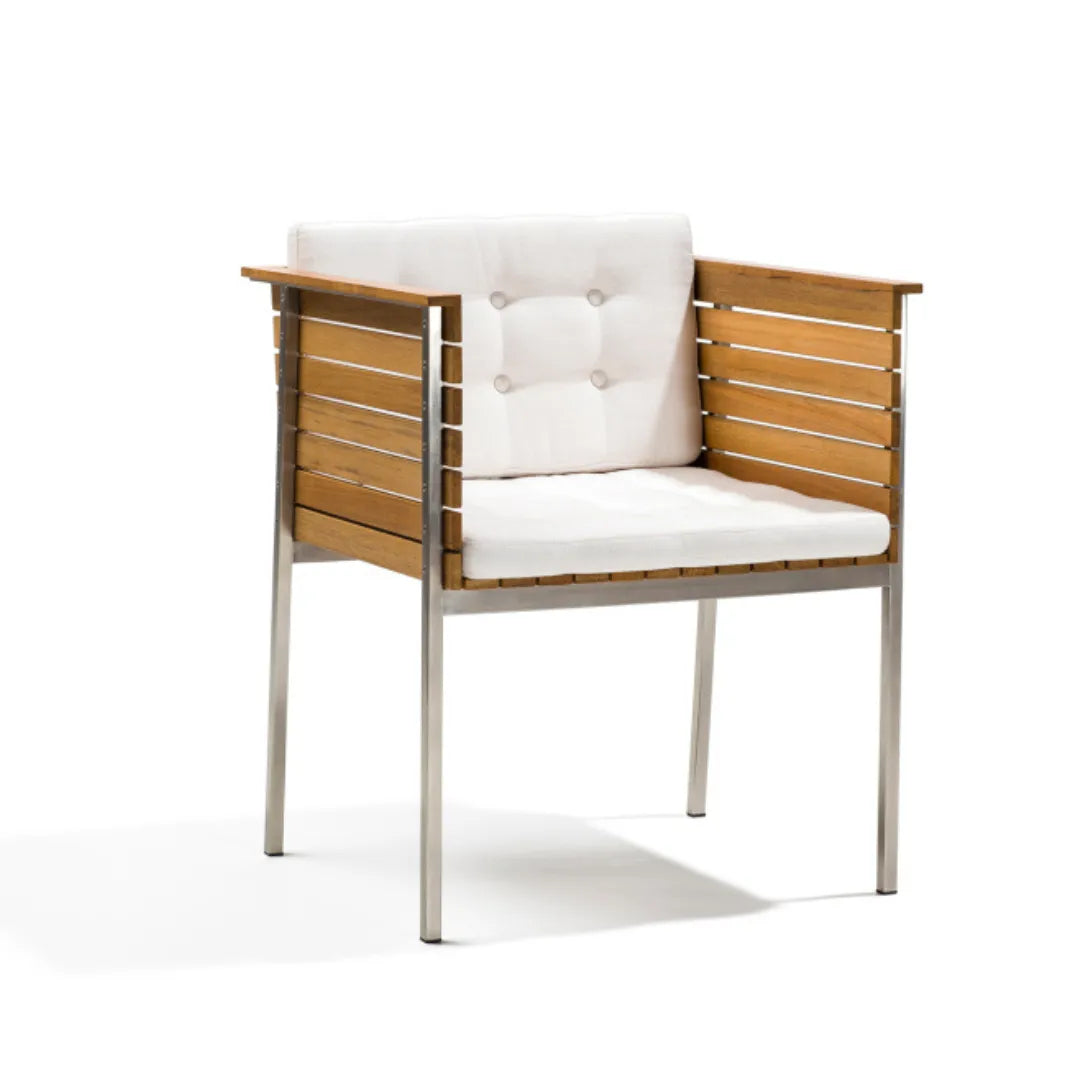 Skargaarden Häringe Teak Havestol, Steel / Hvid