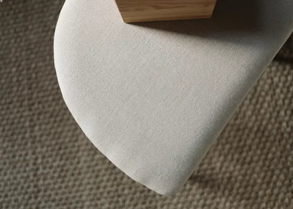 FRAMA Sketch 021 Hocker H50, Naturleinwand / Schwarz