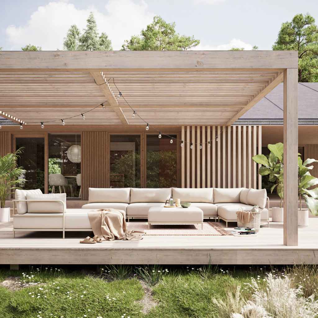 Vincent Outdoor Sofamodul - Martinique, Anthracite Grey Steel