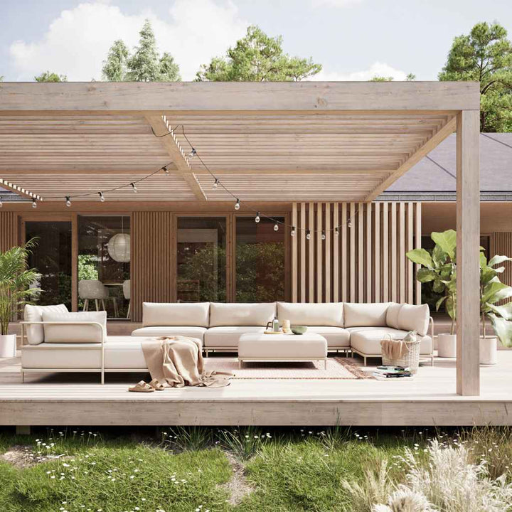 Vincent Outdoor Sofamodul - Martinique, Anthracite Grey Steel