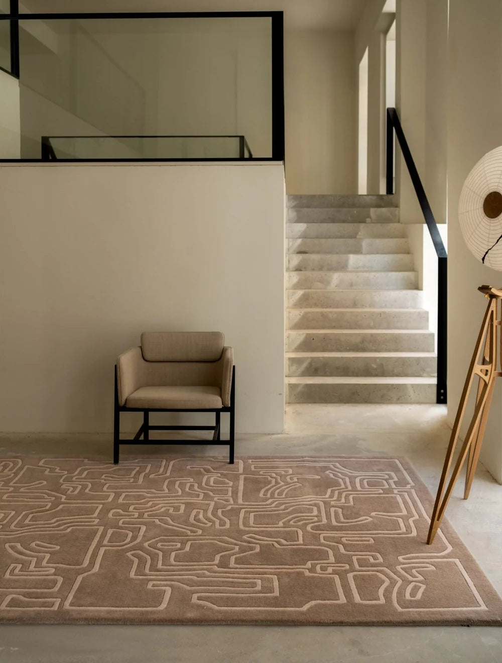 Massimo Structures Gulvtæppe 200x300, Pale rose