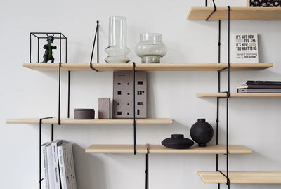 Studio Hausen Link Shelf set TRIO Ash / Black