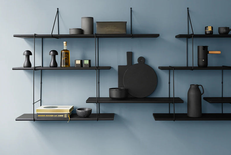 Studio Hausen Link Shelf set TRIO Black / Black