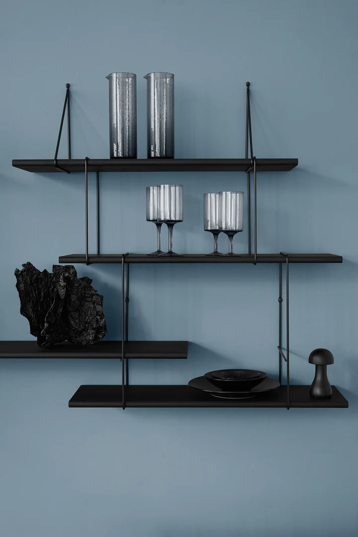 Studio Hausen Link Shelf set 1 Black / Black