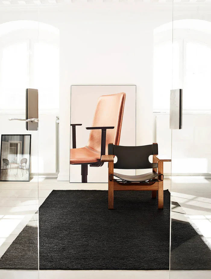 Massimo Sumak Gulvtæppe 60x90, Sort