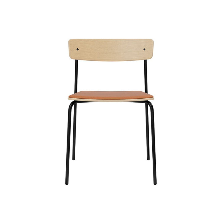 TAKT Cross Chair Tube, Eg / LEAP læder cognac