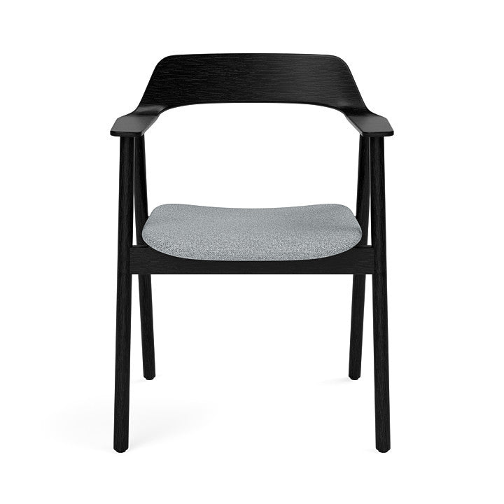 TAKT Bow Chair, sortlakeret eg, grå hallingdal