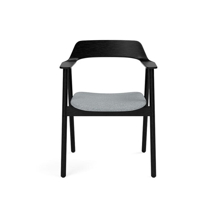 TAKT Bow Chair, Sortlakeret eg, Hallingdal 130 Grå