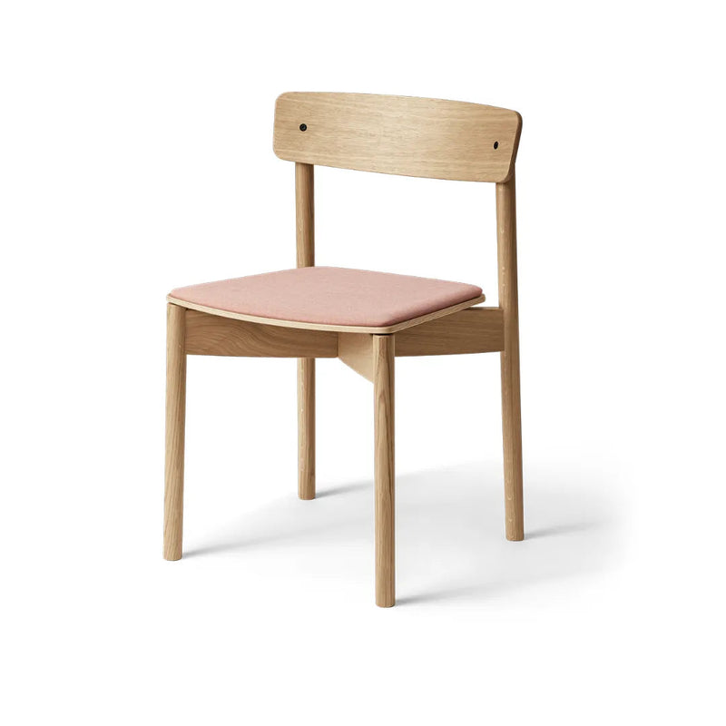 TAKT Cross Chair Stol, Olieret eg / Remix Soft rose