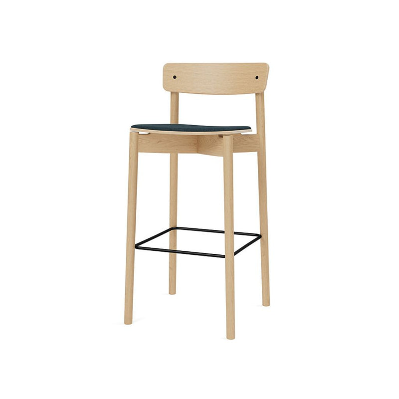 TAKT Cross Bar Chair H75, Olieret eg / Remix Dark Petrol