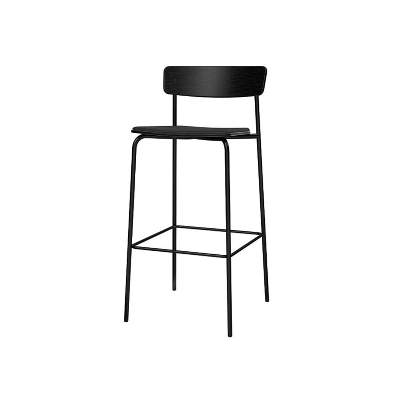 TAKT Cross Bar Chair Tube H75, Sort / Sort Dunes læder