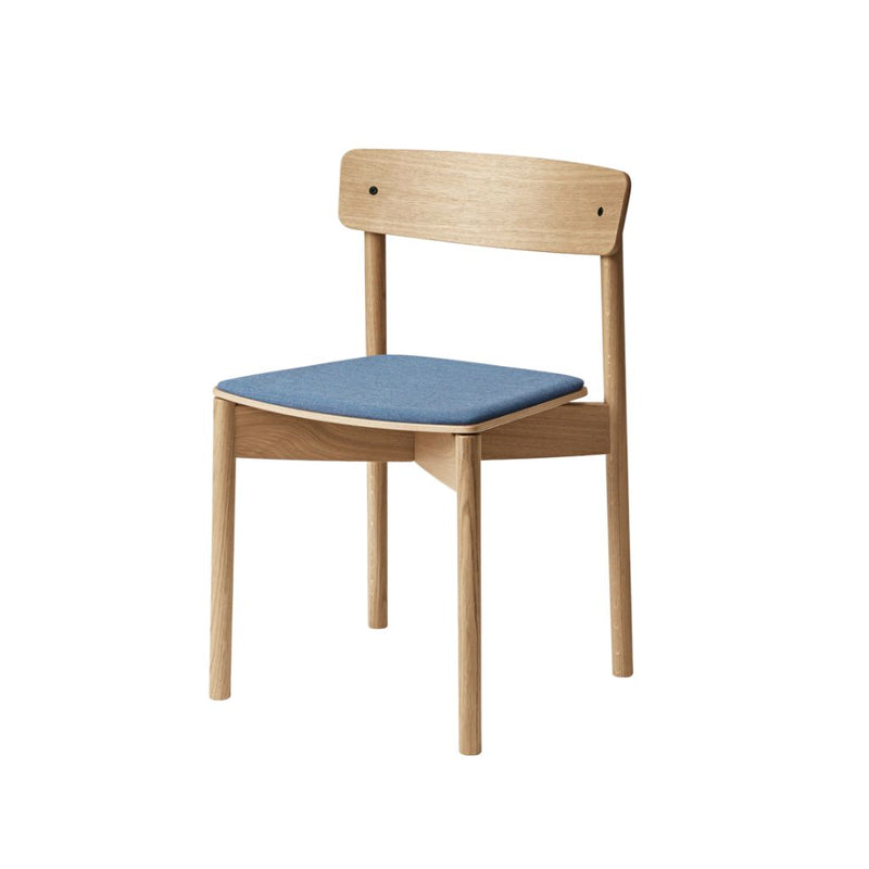 TAKT Cross Chair Stol, Olieret eg / Remix Denim Blue