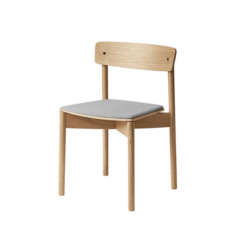 TAKT Cross Chair Stol, Olieret eg / Remix Sand Grey