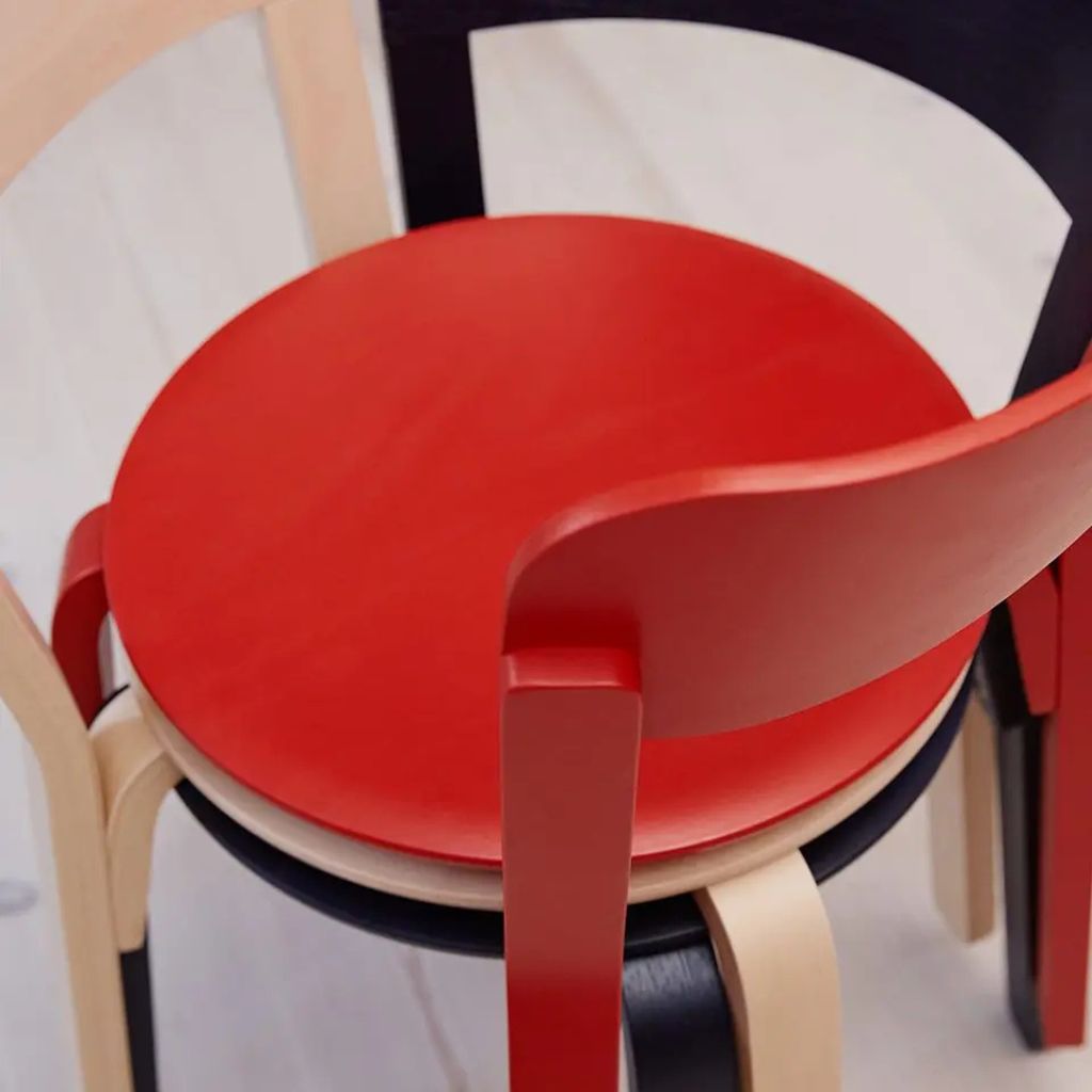TAKT Turn Chair Stuhl, Japan Red Buche