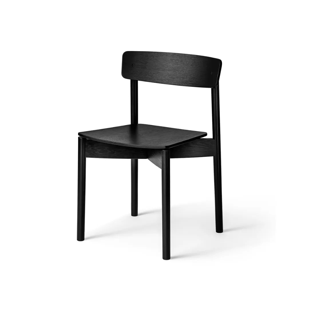 TAKT Cross Chair Stol - Sortlakeret Eg