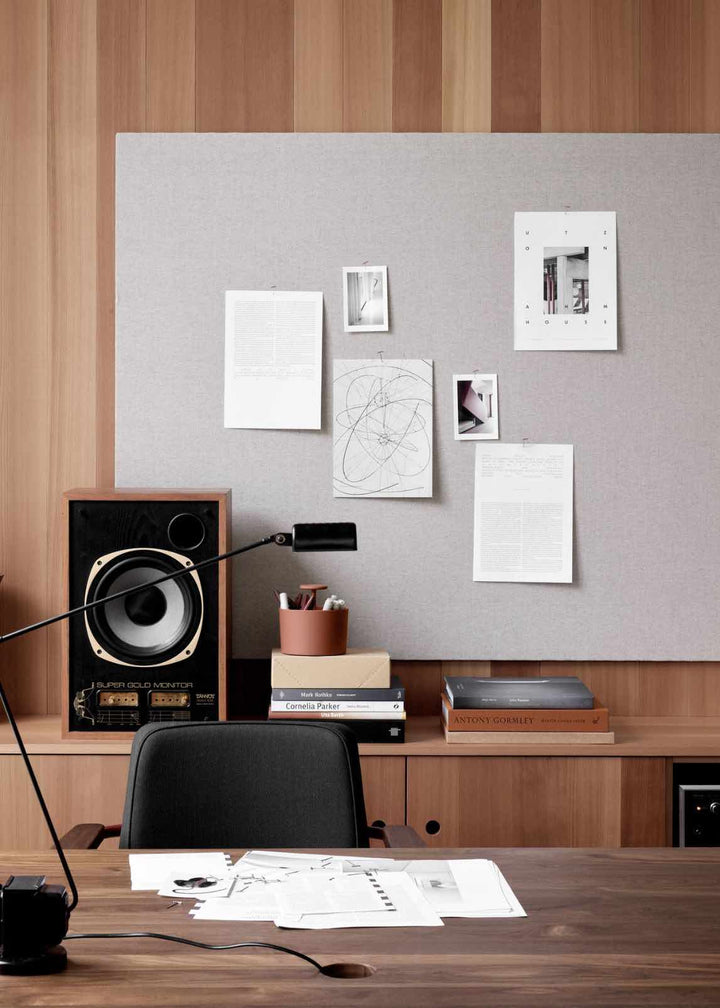 LINTEX Textile Opslagstavle med stof 120x200, Koksgrå