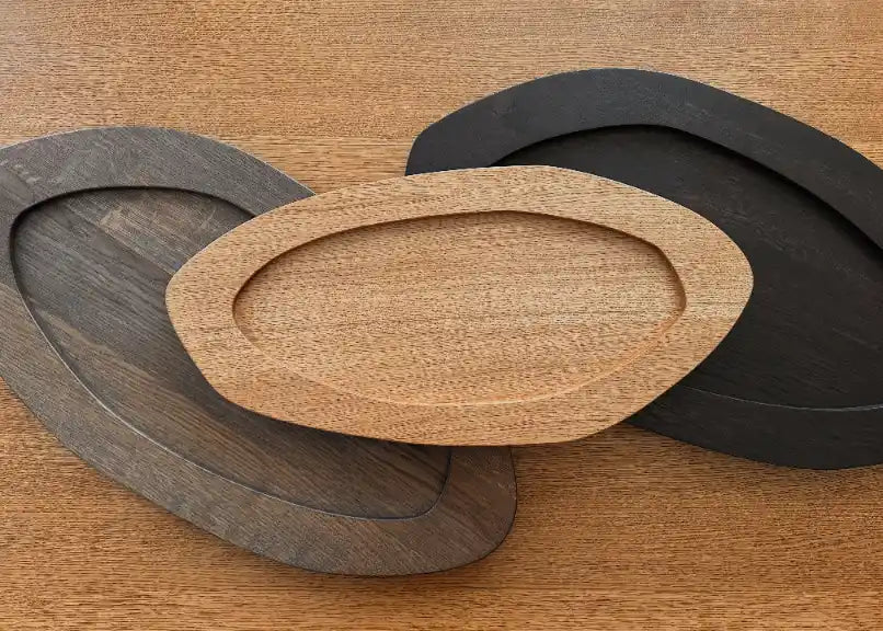 Fora Projects Wooden Tray Large, Lys Eg