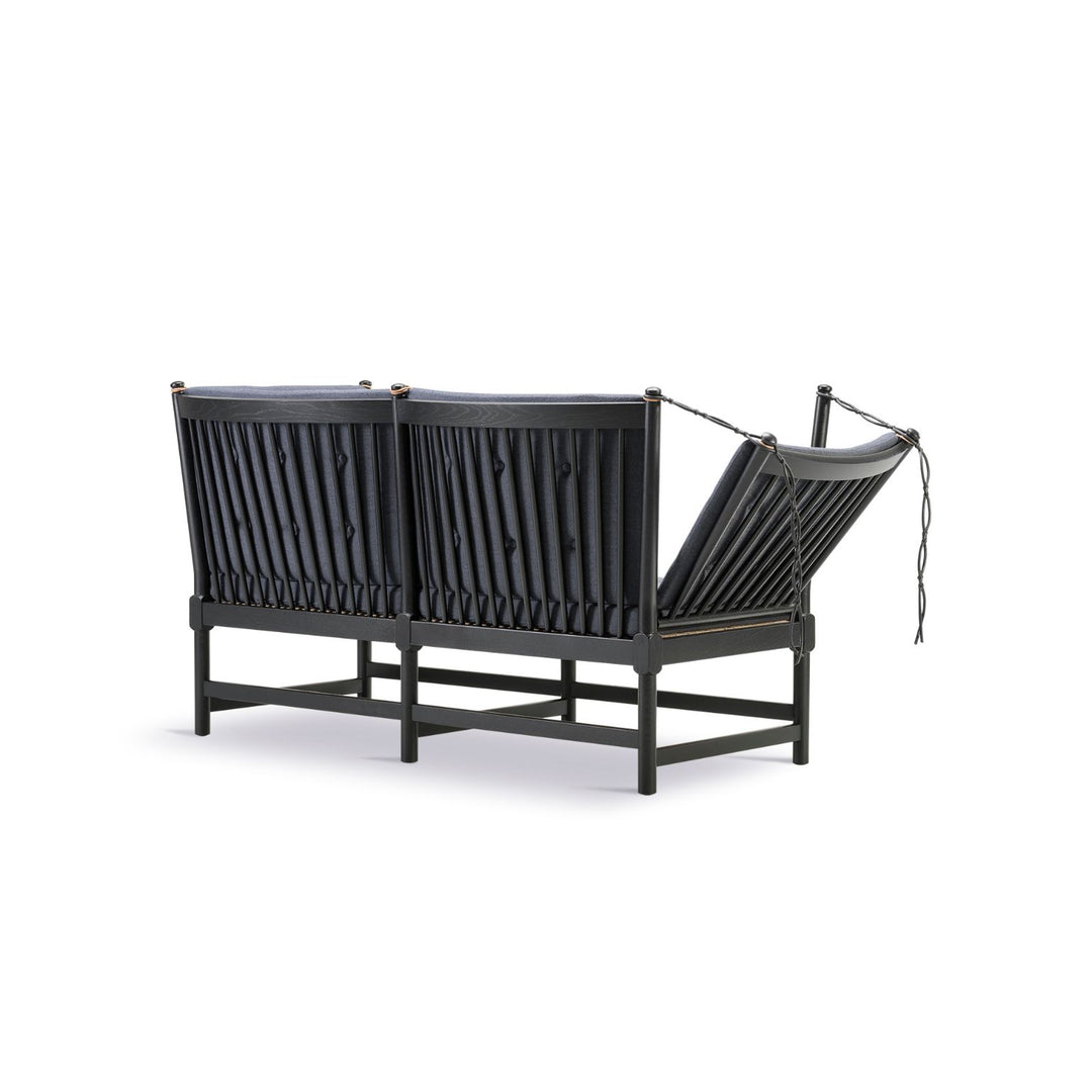 Fredericia Kinderbettsofa 1789 von Børge Mogensen Links – Rot (Remix 643) / Schwarz lackierte Eiche