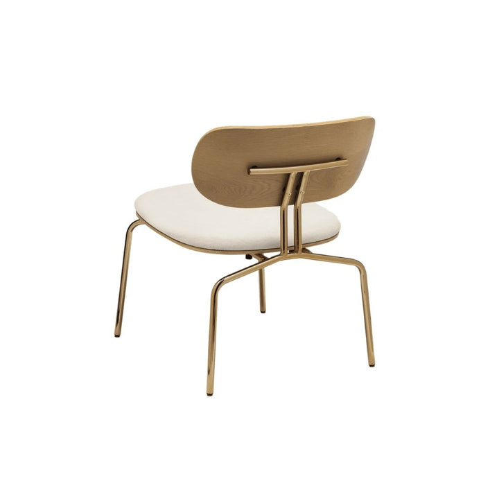 UMAGE Curious Loungestol, Messing / Hvid