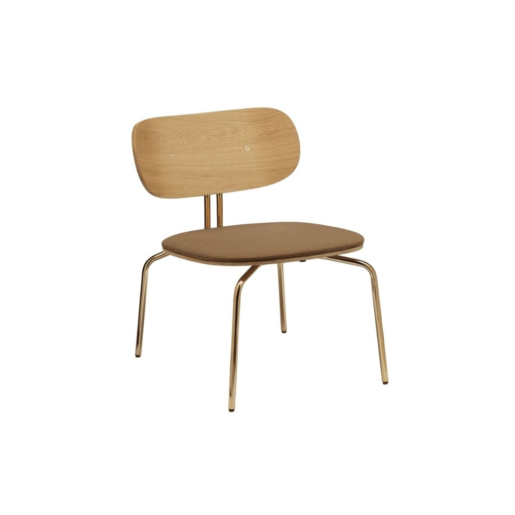 UMAGE Curious Loungestol, Messing / Sugar Brown