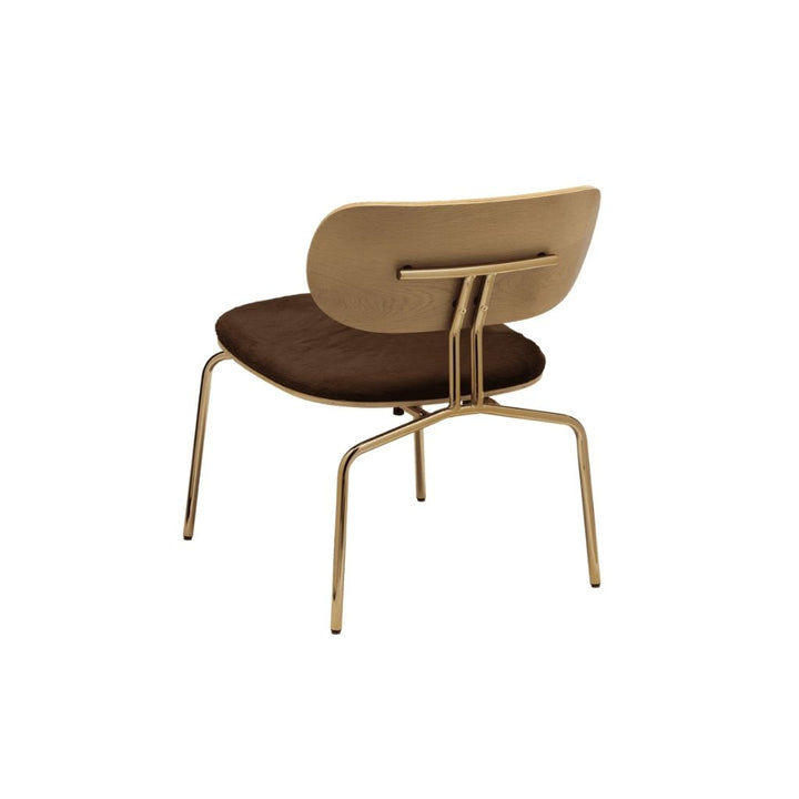 UMAGE Curious Loungestol, Messing / Teddy Brown