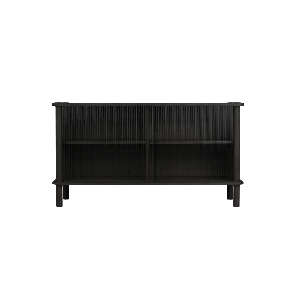 UMAGE Italic Skab, Sort Eg / Glas