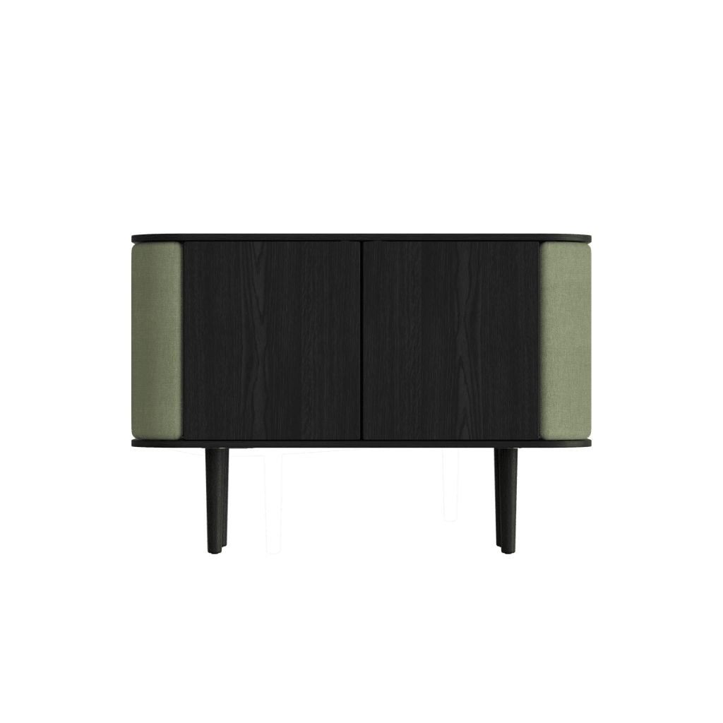 UMAGE Treasures Skab 2-dørs, Sort Eg / Morning Meadows