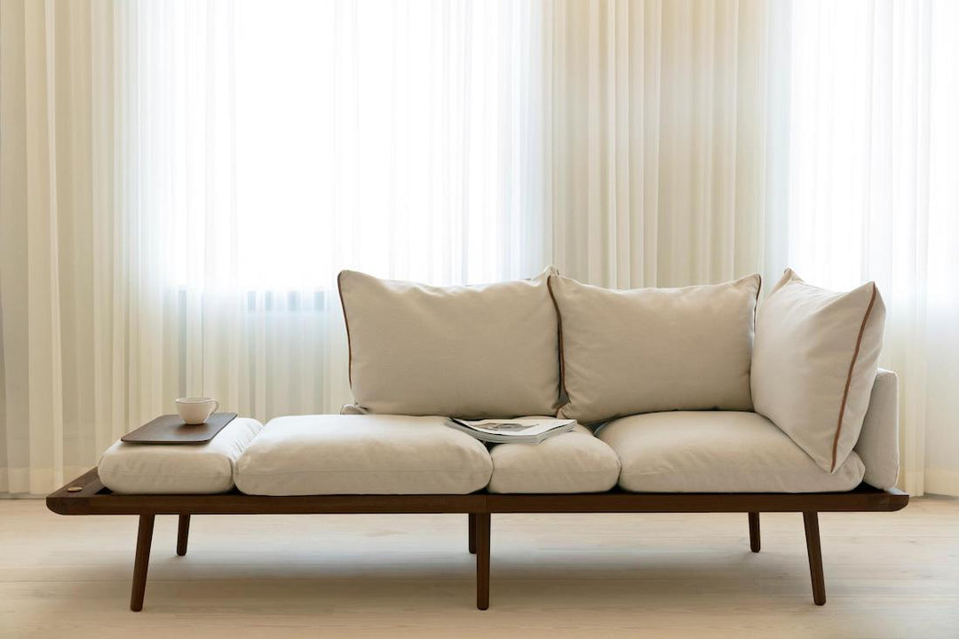 UMAGE Lounge Around 3-seater Sofa, Dark Oak/White Sands