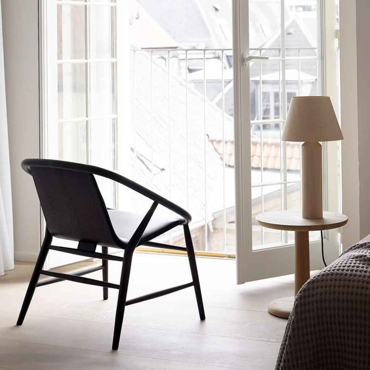 Fredericia Furniture Eve Loungestol - Vidar 1880 / Eg Sortlakeret