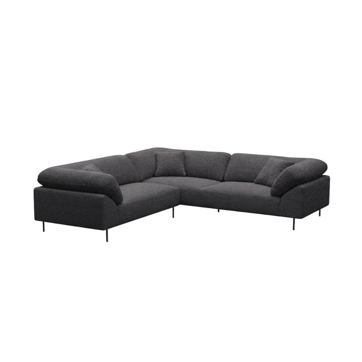 WOUD Collar Corner Sofa Arrangement, Brown Bouclé