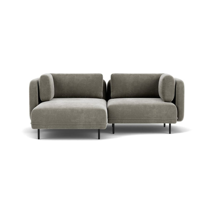 Ellis 2 Personers Sofa  m. Chaiselong Venstrevendt - Planet Grey Green