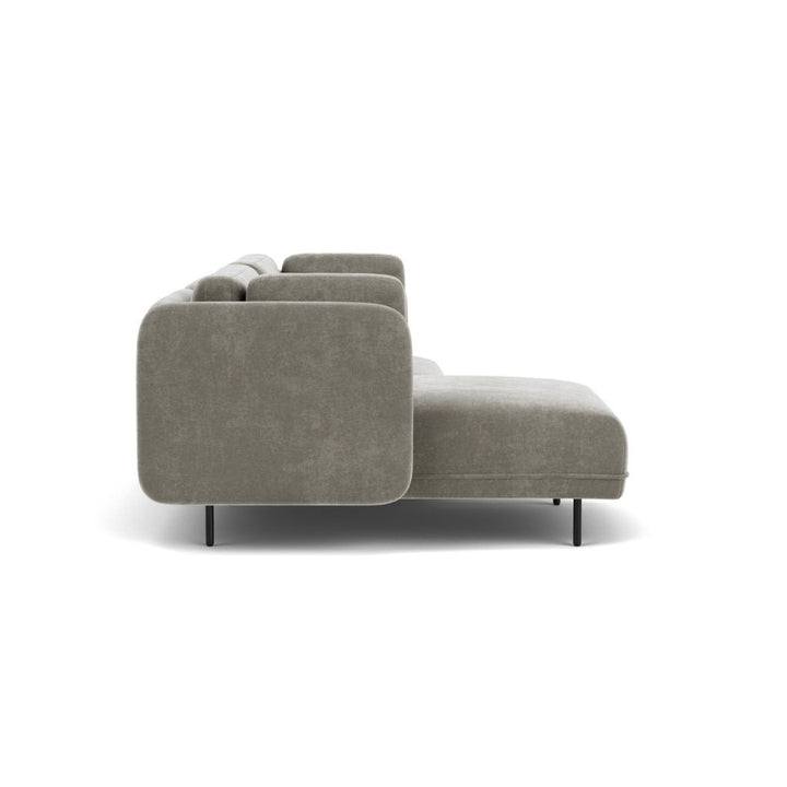 Ellis 2 Personers Sofa  m. Chaiselong Venstrevendt - Planet Grey Green