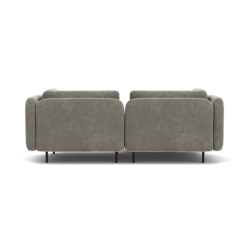 Ellis 2 Personers Sofa  m. Chaiselong Venstrevendt - Planet Grey Green