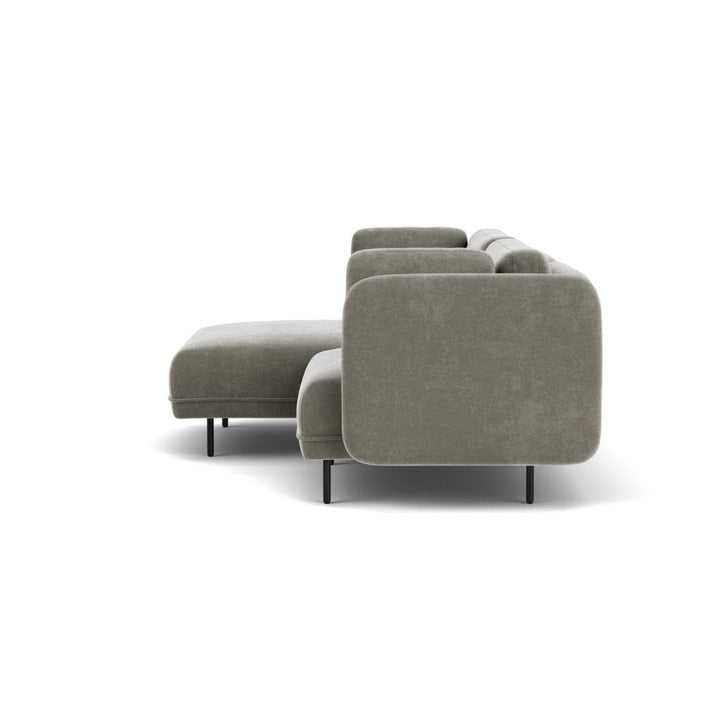 Ellis 2 Personers Sofa  m. Chaiselong Venstrevendt - Planet Grey Green