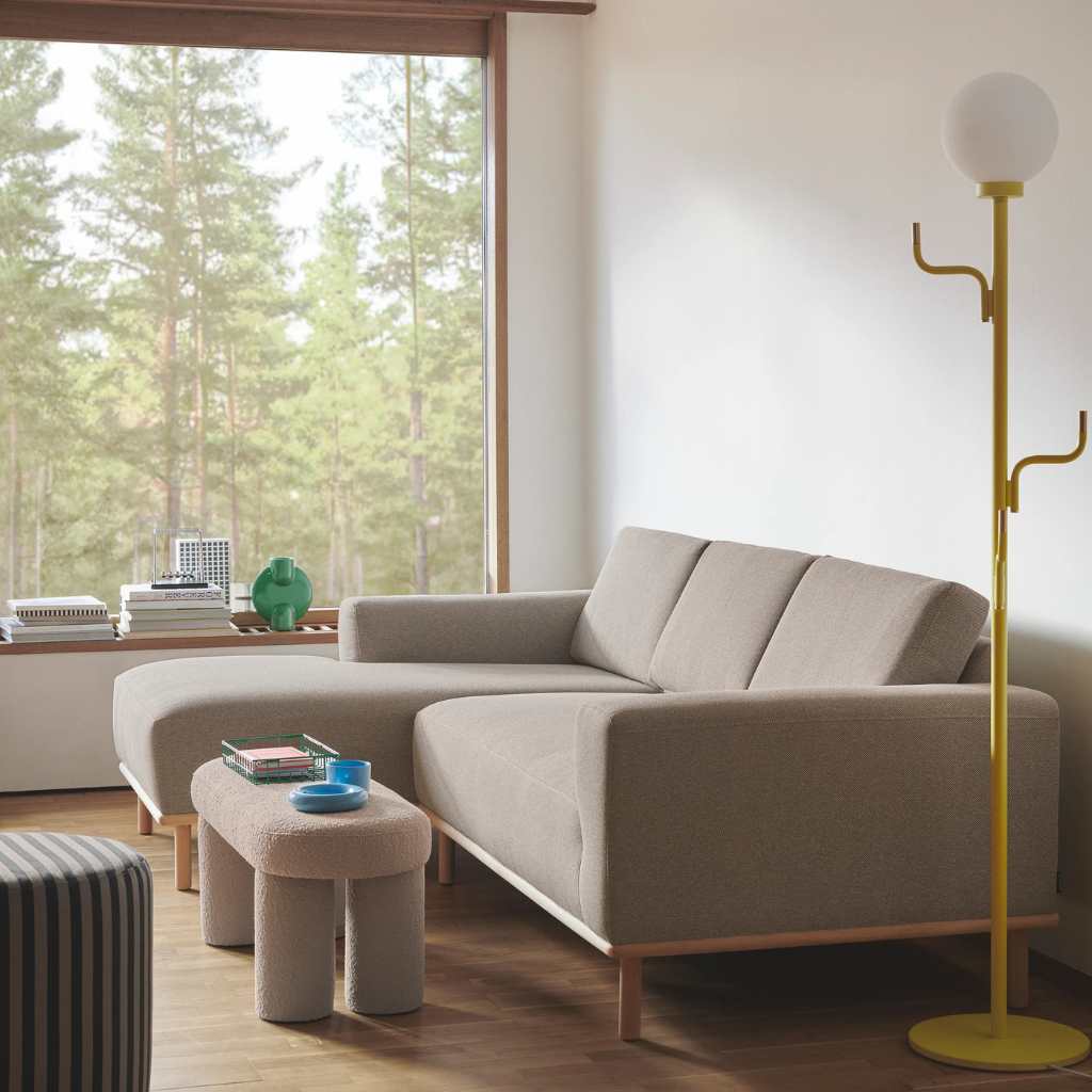 Vilmar Chaise Longue Sofa Left-facing - Mark Lavender