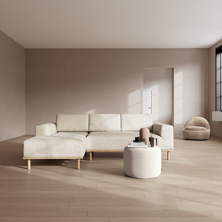 Vilmar Chaiselong Sofa Venstrevendt - Moonlight sand