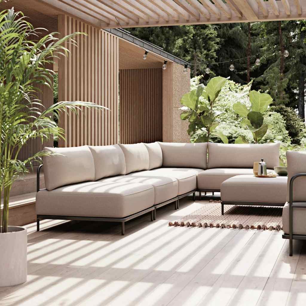 Vincent 1-Seater Right Sofa Module - Form Blue Grey