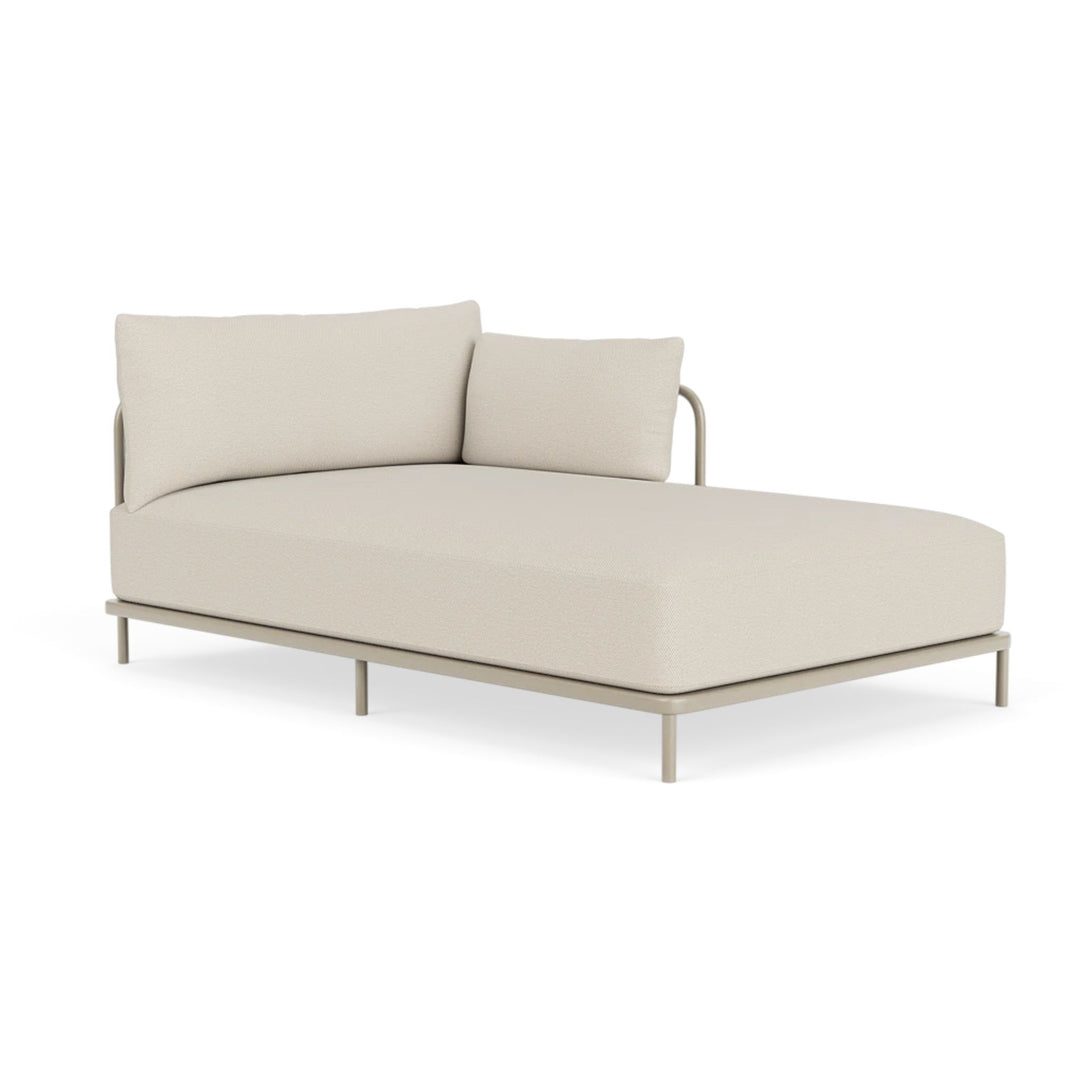 Vincent Outdoor Chaiselongmodul Højre - Sandshell