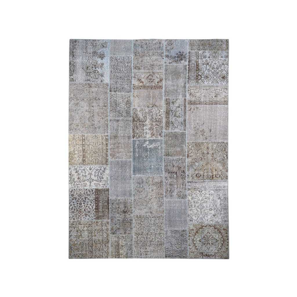 Massimo Vintage Patchwork Gulvtæppe 200 x 300, Grey